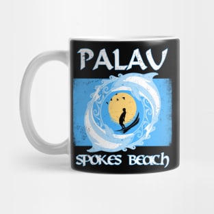 Flag of Palau Spokes Beach Mug